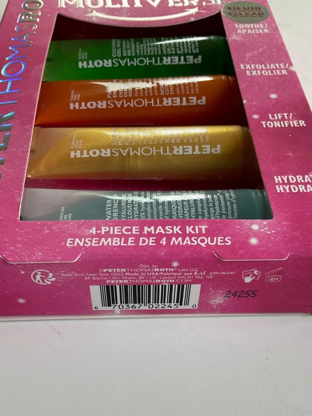 Peter Thomas Roth 4 Pc. Mini Mask Multiverse Set NEW‎